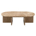 Markku - Coffee Table With Natural Marble - Oak ACME