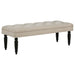 Upholstered Entryway Accent Bench - Beige Furniture Max