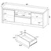Sloat - 3 Piece Entertainment Center - Black Furniture Max