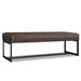 Penelope - Ottoman Bench With Genuine Leather Upholstery - Brown Simpli-Home