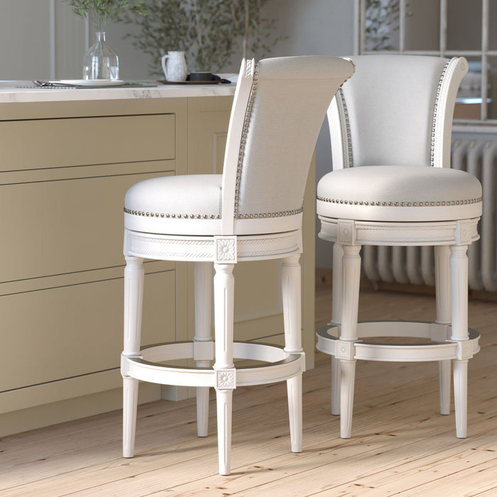 Swivel Barstool With High-Back Home Essentials
