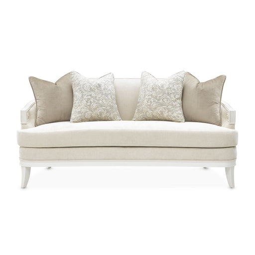 La Marisia - Chenille Loveseat - Tranquil / Creamy Pearl Michael Amini