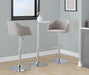Daniella - Contemporary Adjustable Barstool With Swivel - Light Gray Lumi Source
