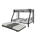 Bunk Bed For Kids, Convertible Frame With Ladders & Guardrail Home Essentials