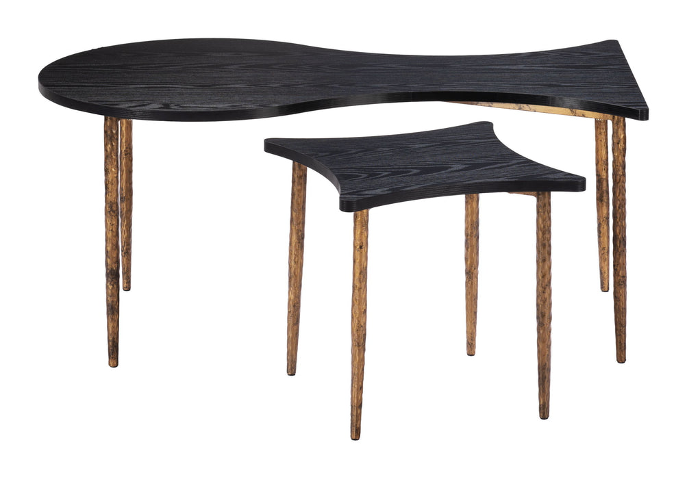 Norden - Coffee Table Set - Black / Bronze Zuo Modern