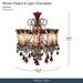Michael Amini Lighting - Winter Palace 8-Light Traditional Crystal Chandelier - Ruby Red / Pearl Silver Michael Amini