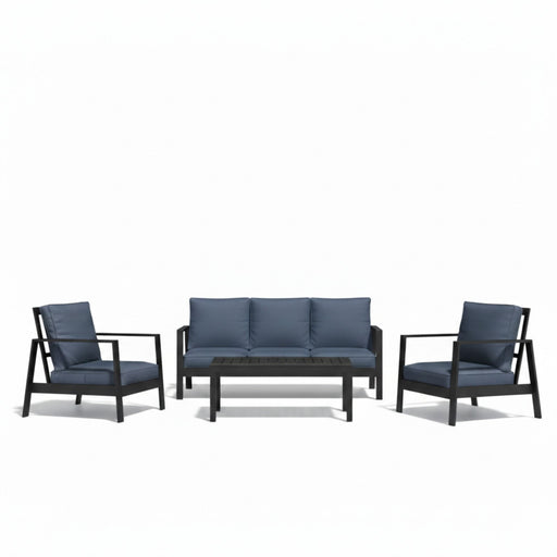 Modern 5 Seat Outdoor Patio Furniture Set With Coffee Table Home Essentials