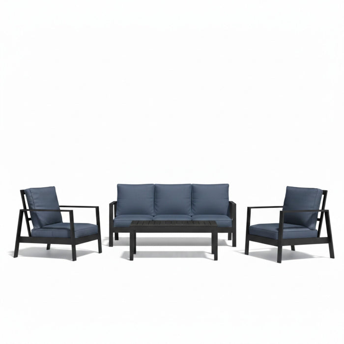 Modern 5 Seat Outdoor Patio Furniture Set With Coffee Table