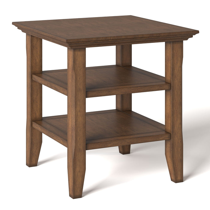 Acadian - End Table - Rustic Natural Aged Brown