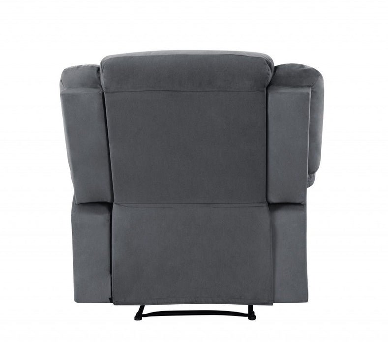 Contemporary Fabric Chair - Gray