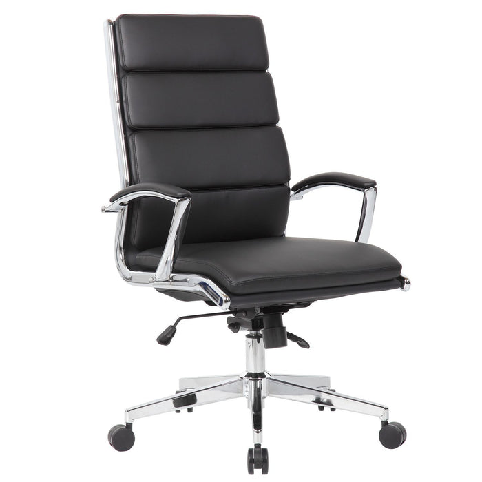 Breathable Mid Back Swivel Computer Chair With Foldable Armrest - Black Home Essentials