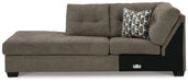 Mahoney - Laf Corner Chaise - Chocolate Signature Design by Ashley®