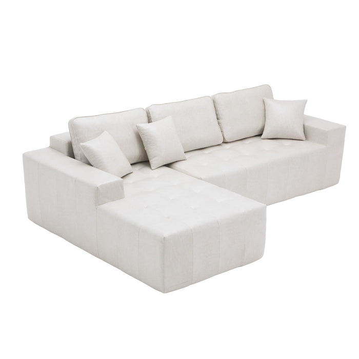 L - Shaped Corner Chaise Sofa Bed Home Essentials