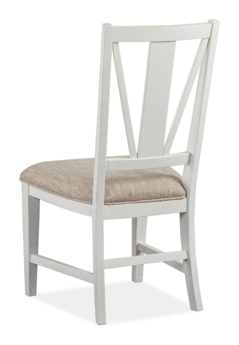 Heron Cove - Dining Side Chair With Upholstered Seat (Set of 2) - Chalk White Magnussen Furniture