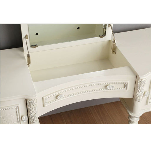 Dorothy - Vanity Desk & Mirror - Ivory ACME