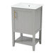 Modern Bathroom Vanity With Sink, Soft-Closing Door And Open Shelf Hearth and Haven