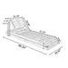 Chaise Lounge Set With 2 Fold Cushion Noble House