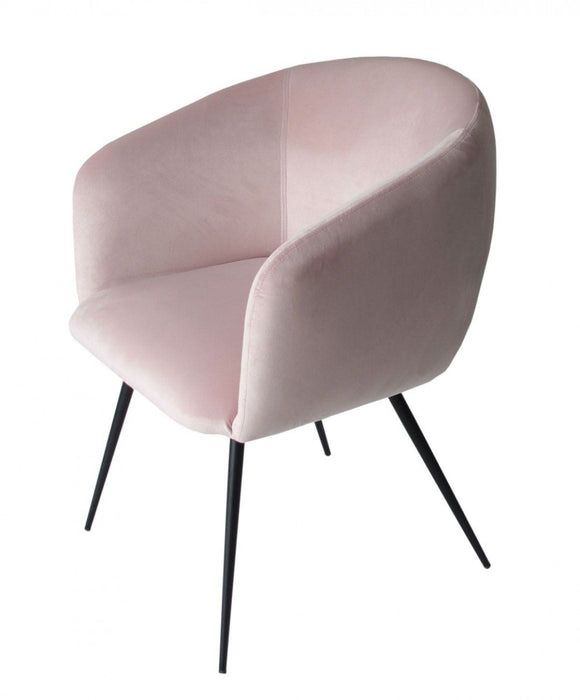 Velvet Modern Dining Chair - Pink