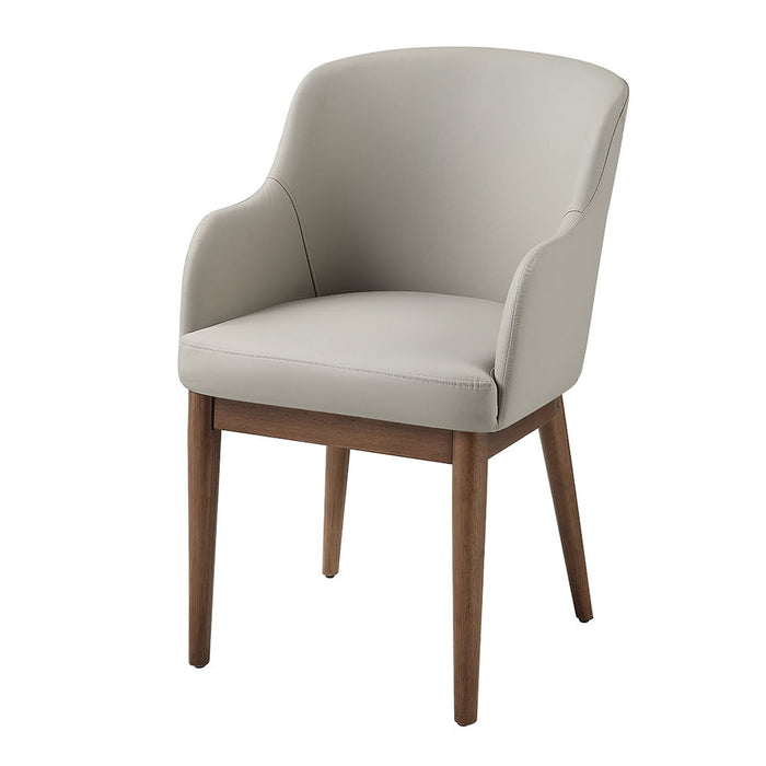Harvey - Side Chair (Set of 2) - Synthetic Leather & Walnut