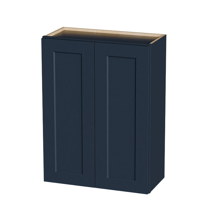 Shaker Wall Cabinet With Soft Close Hinges, Adjustable Shelves, Double Door Home Essentials
