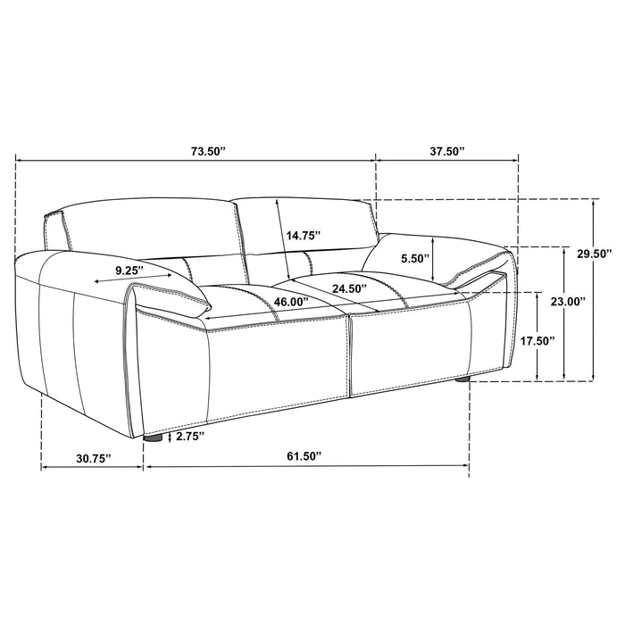 Hudson - Loveseat Furniture Max