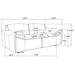 Hudson - Loveseat Furniture Max