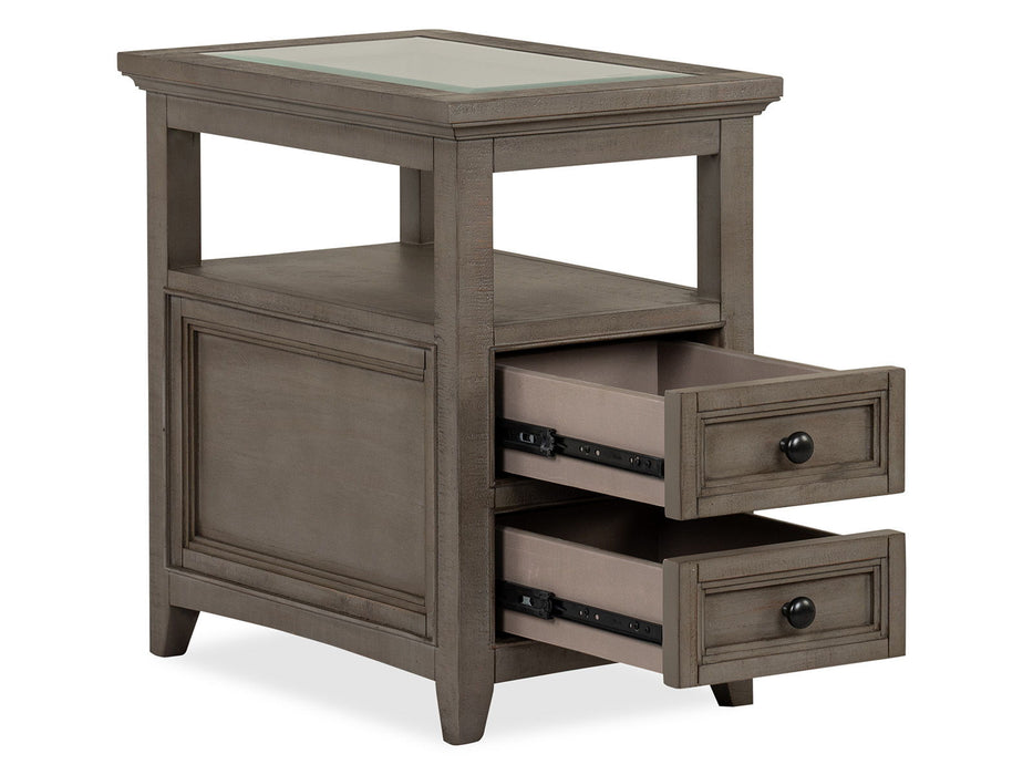 Paxton Place - Chairside End Table - Dovetail Gray Magnussen Furniture