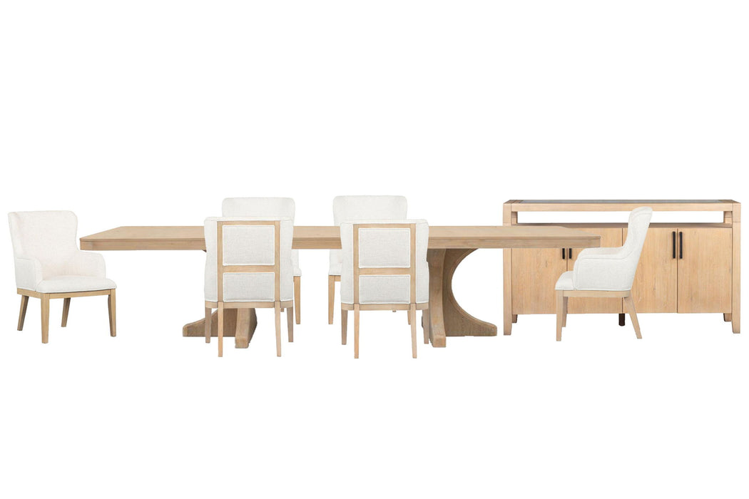 Somerset - Extendable Trestle Dining Table Set Magnussen Furniture