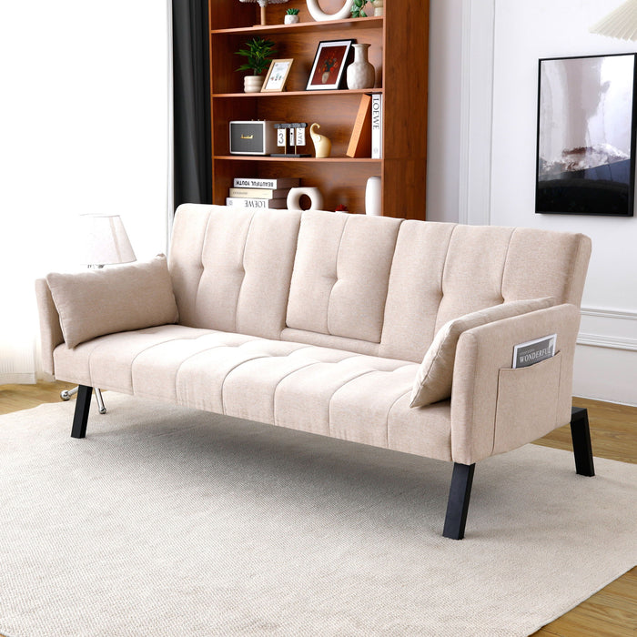 Sofa Bed With Foldable Design And Cup Holder Home Essentials