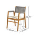 Outdoor Rustic Patio Acacia Bistro Set With Cushions Noble House