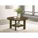 Crispin - Round Table With Lower Shelf Furniture Max