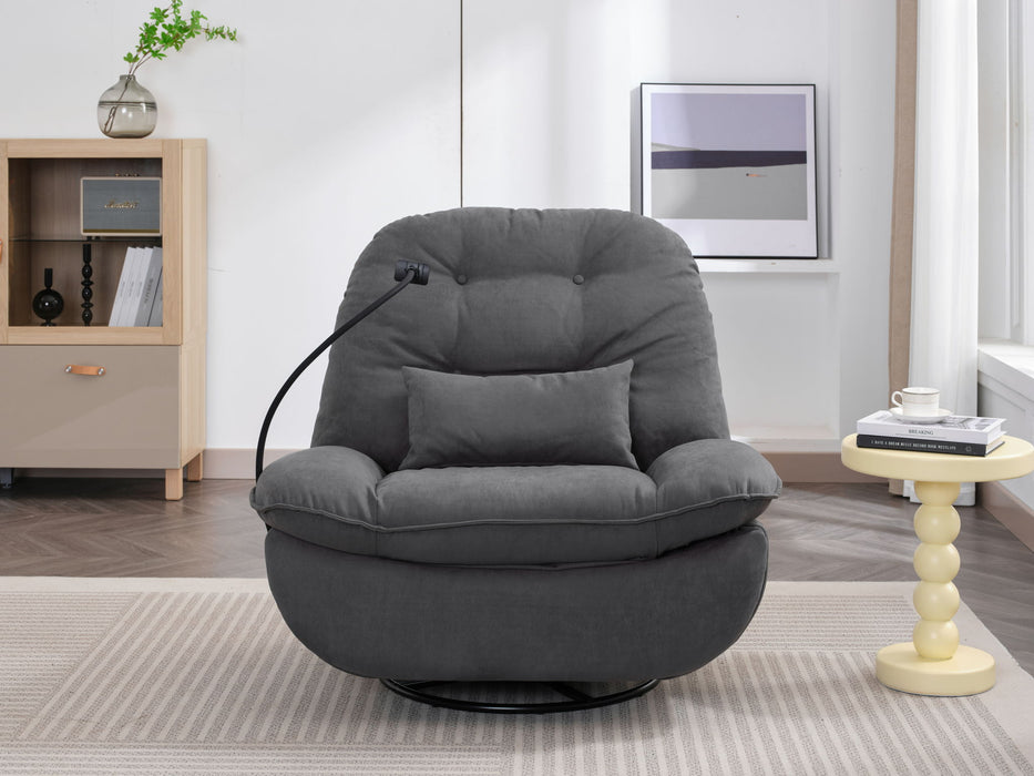 Power Recliner Swivel Glider USB Charger With Bluetooth Music Player, Sleep, Working, Game And Leisure