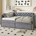 Twin Size Upholstered Daybed With 2 Storage Drawers And USB Charging Design - Gray Home Essentials