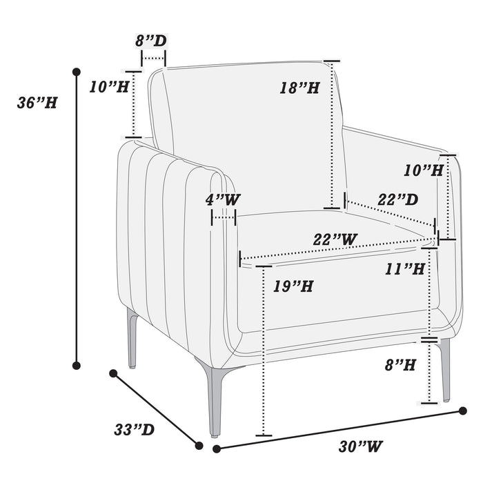 Elegant Accent Chair, Upholstered Home Essentials
