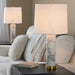 Marabella - Contemporary Marble Table Lamp (Set of 2) - Brass / White Lumi Source