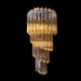 Michael Amini Lighting - Spiral 5-Light 25" Crystal Wall Sconce - Gold / Brown Michael Amini