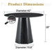 Round Dining Table - Black Home Essentials