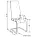 Whittingham - Dining Side Chair (Set of 4) - White / Gold Furniture Max