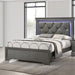 Tufted Headboard Bed With LED Lighting Home Essentials