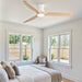52" Ceiling Fan With Light, Dimmable DC Reversible Motor, 3 Blades Daily Nest