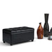 Sienna - Upholstered Storage Ottoman Bench Simpli-Home