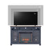 Fireplace TV Stand For TVs Up To 80" - Blue Home Essentials