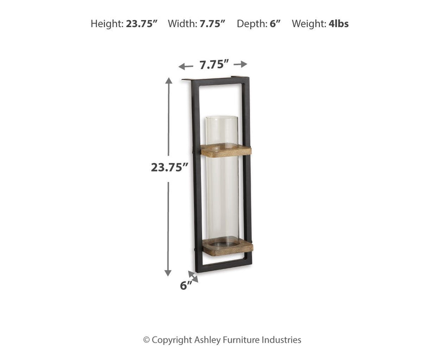 Colburn - Wall Sconce - Natural / Black Signature Design by Ashley®