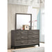 Cabrillo - 6 Drawer Dresser With Mirror - Gray Furniture Max