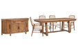 Woodward - Trestle Extendable Dining Table Set Magnussen Furniture