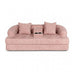 2 In 1 Convertible Sleeper Sofa Bed With Cup Holders Home Essentials