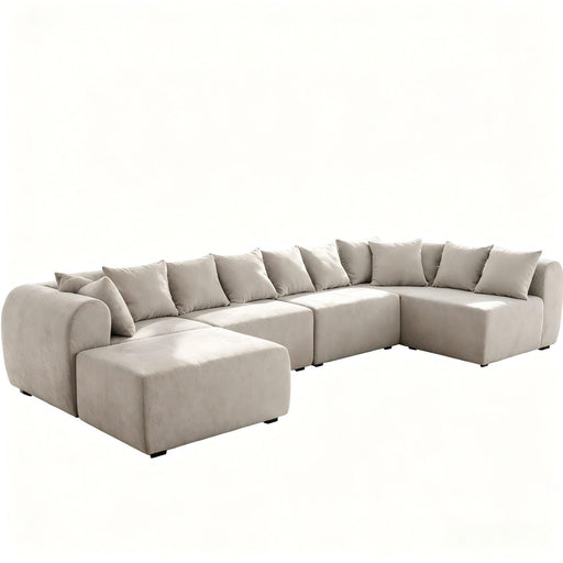 8 Seater U-Shaped Couch With Ottoman Home Essentials