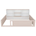 Platform Floor Bed With Guardrail Fence And Side Storage Shelves Home Essentials
