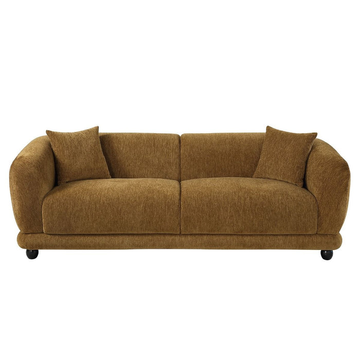 Lennox - Sofa With 2 Pillows - Brown Chenille ACME