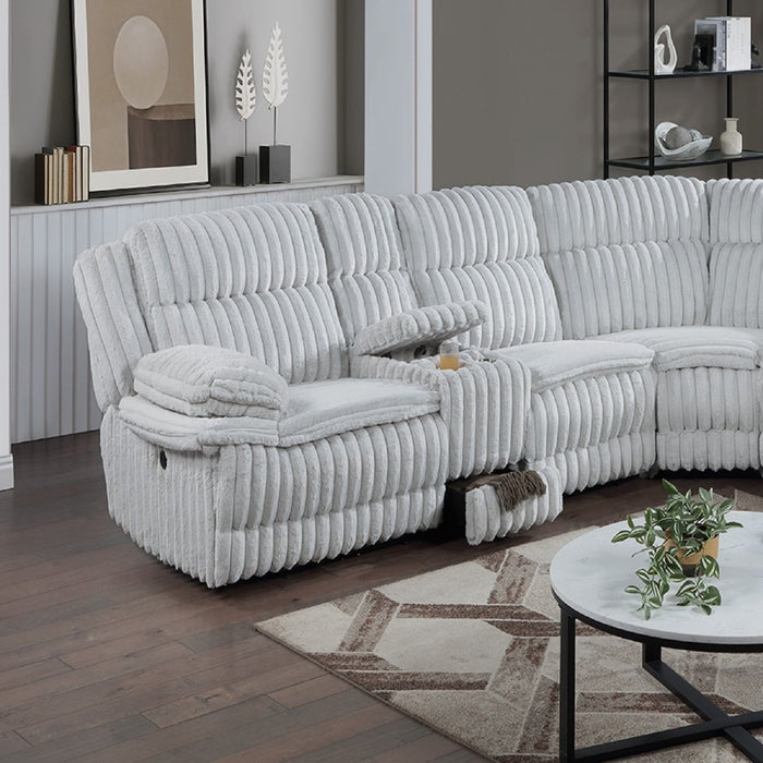 U-Shaped Sectional Sofa With Console Cup Holder, Storage Drawer, Manual Reclining Home Essentials